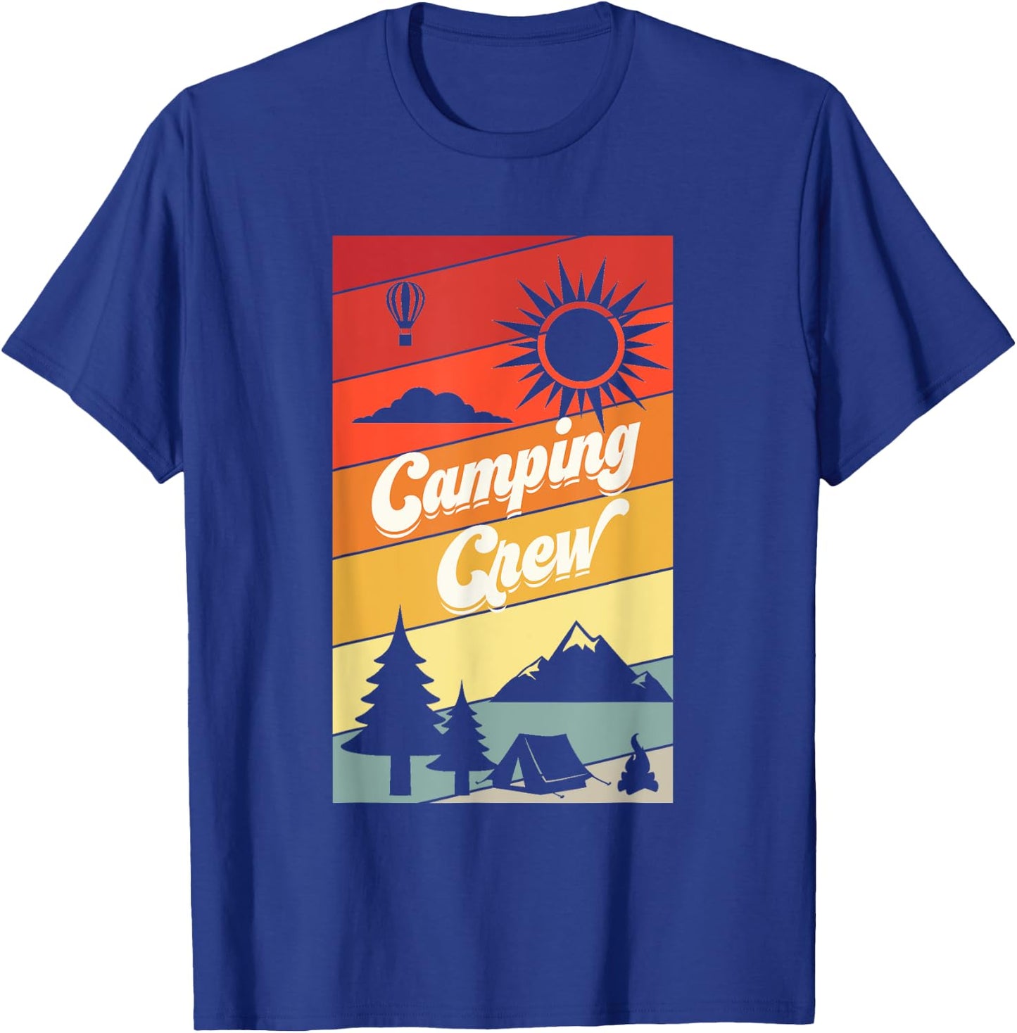 Camping Crew Shirt Camping Shirts For Family Camping Trip T-Shirt - T-Shirt | Royal