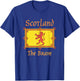 Scotland Brave Flag Lion Vintage Scottish T-Shirt - T-Shirt | Royal