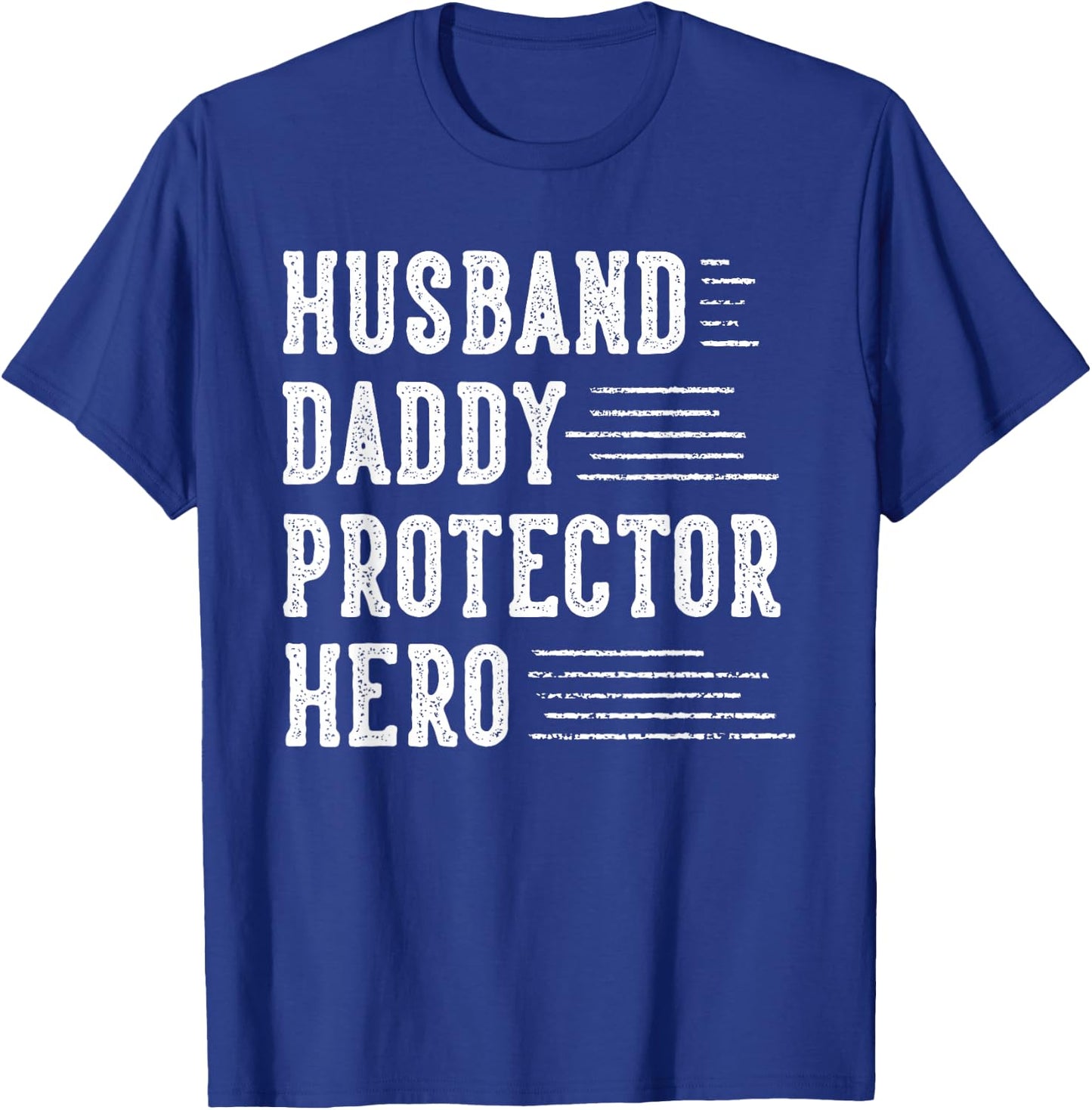 Husband Daddy Protector Hero Gifts for Dad Father's Day T-Shirt - T-Shirt | Royal