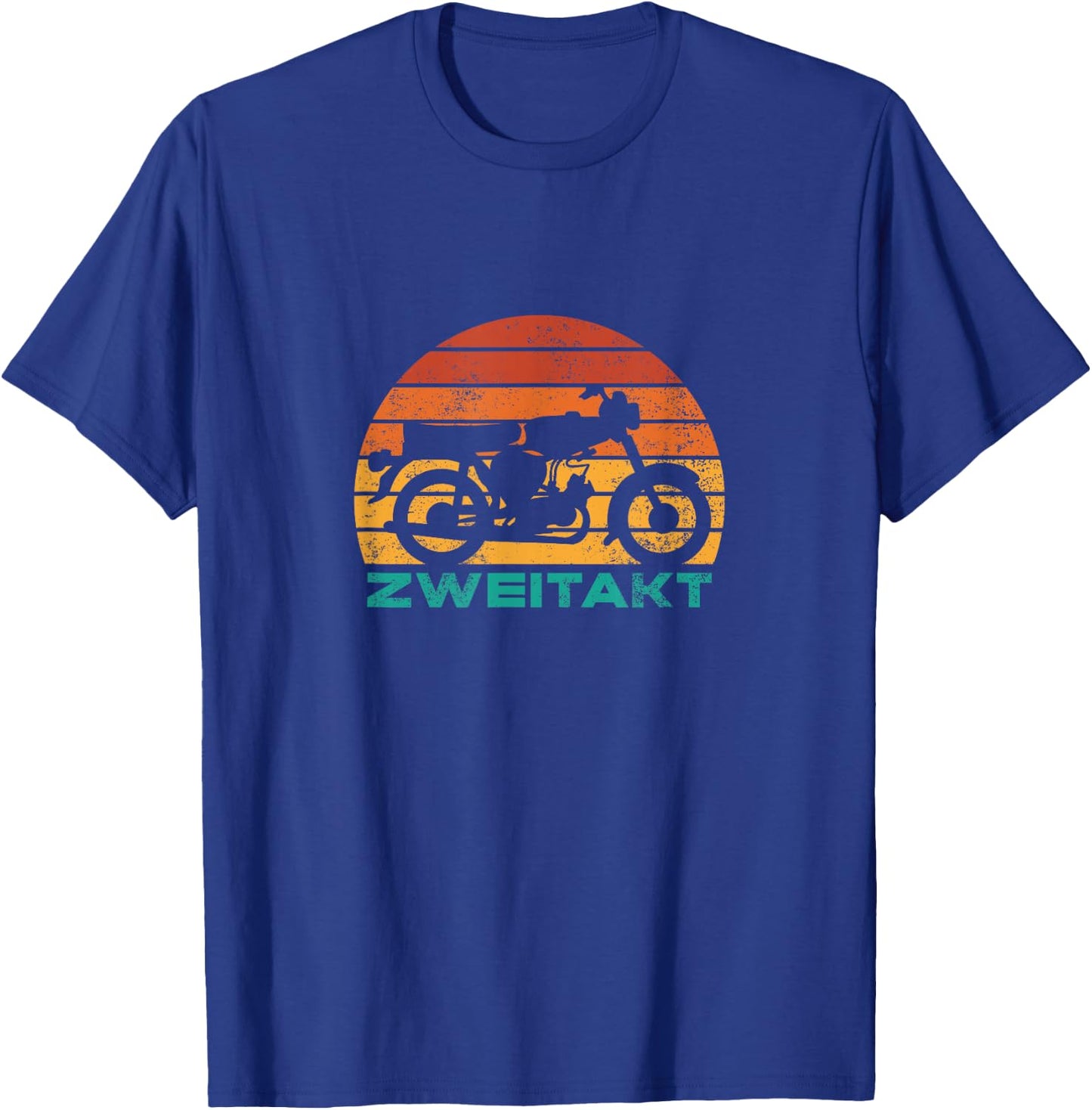 Retro S51 Two Stroke DDR Chair Motorcycle Simson Moped 2 Stroke , black T-Shirt - T-Shirt | Royal