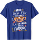 Mon Beau-Fils Comme le Café – Gift Humour Coffee , Black, S T-Shirt - T-Shirt | Royal