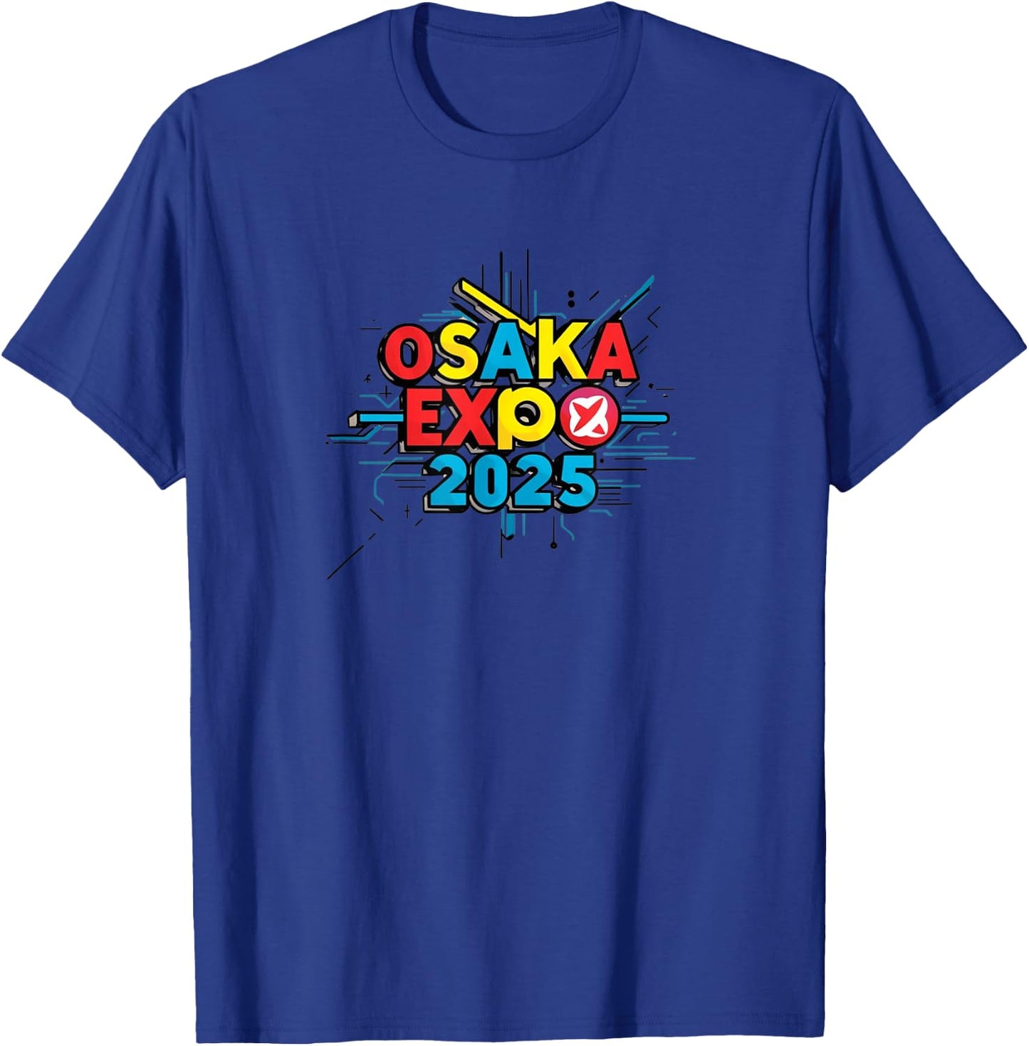 Osaka World Expo Kansai Expo 2025 Commemorative Goods Souvenirs Clothing Gift Men Women Large Size Book , Black, S T-Shirt - T-Shirt | Royal