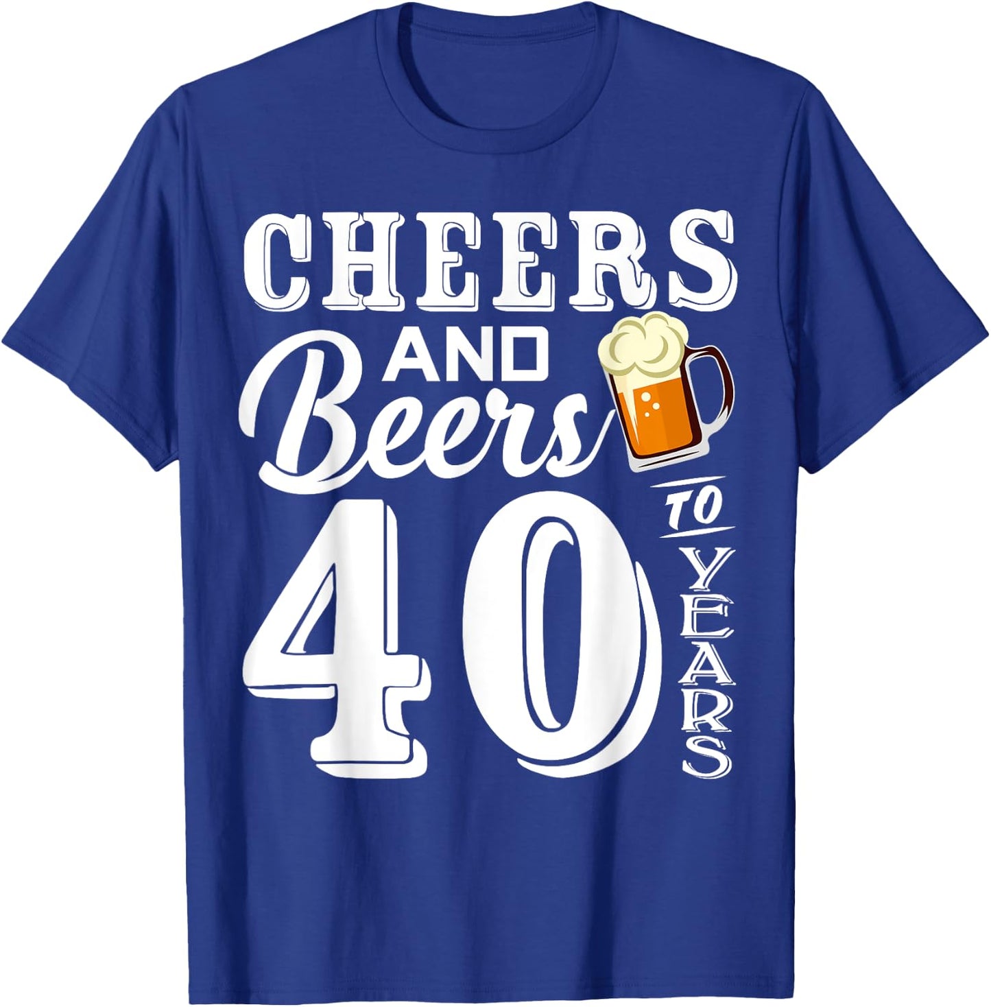 40th Birthday 1984 40th Anniversary Beer Lover T-Shirt - T-Shirt | Royal