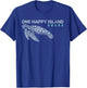 One Happy Island Aruba Tribal Turtle Vintage Style T-Shirt - T-Shirt | Royal