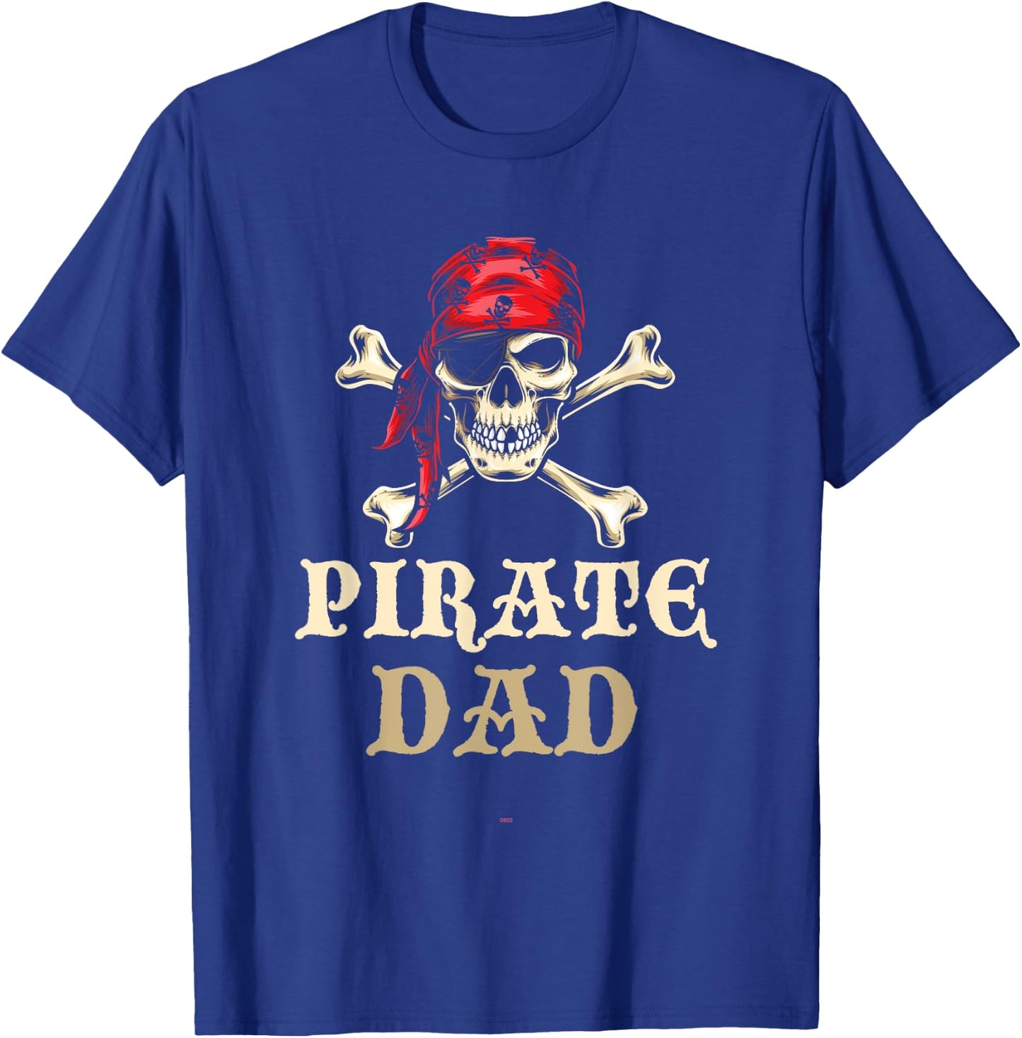 Pirate Dad Skull Halloween Funny Matching Family Costume , Black, S T-Shirt - T-Shirt | Royal
