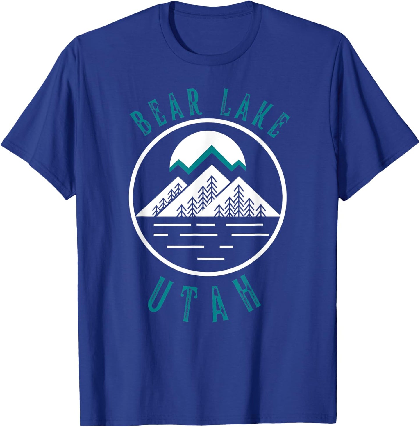 Bear Lake Utah Mountain Skiing Hiking Fishing Boating T-Shirt - T-Shirt | Royal