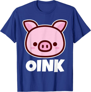 OINK Pig Stuff | Pig Lover Stuff | Kids Pig T-Shirt - T-Shirt | Royal