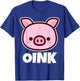 OINK Pig Stuff | Pig Lover Stuff | Kids Pig T-Shirt - T-Shirt | Royal