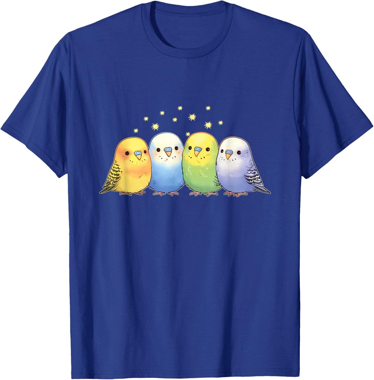 Budgie Birds Parakeet Parrot Funny Budgies T-Shirt - T-Shirt | Royal