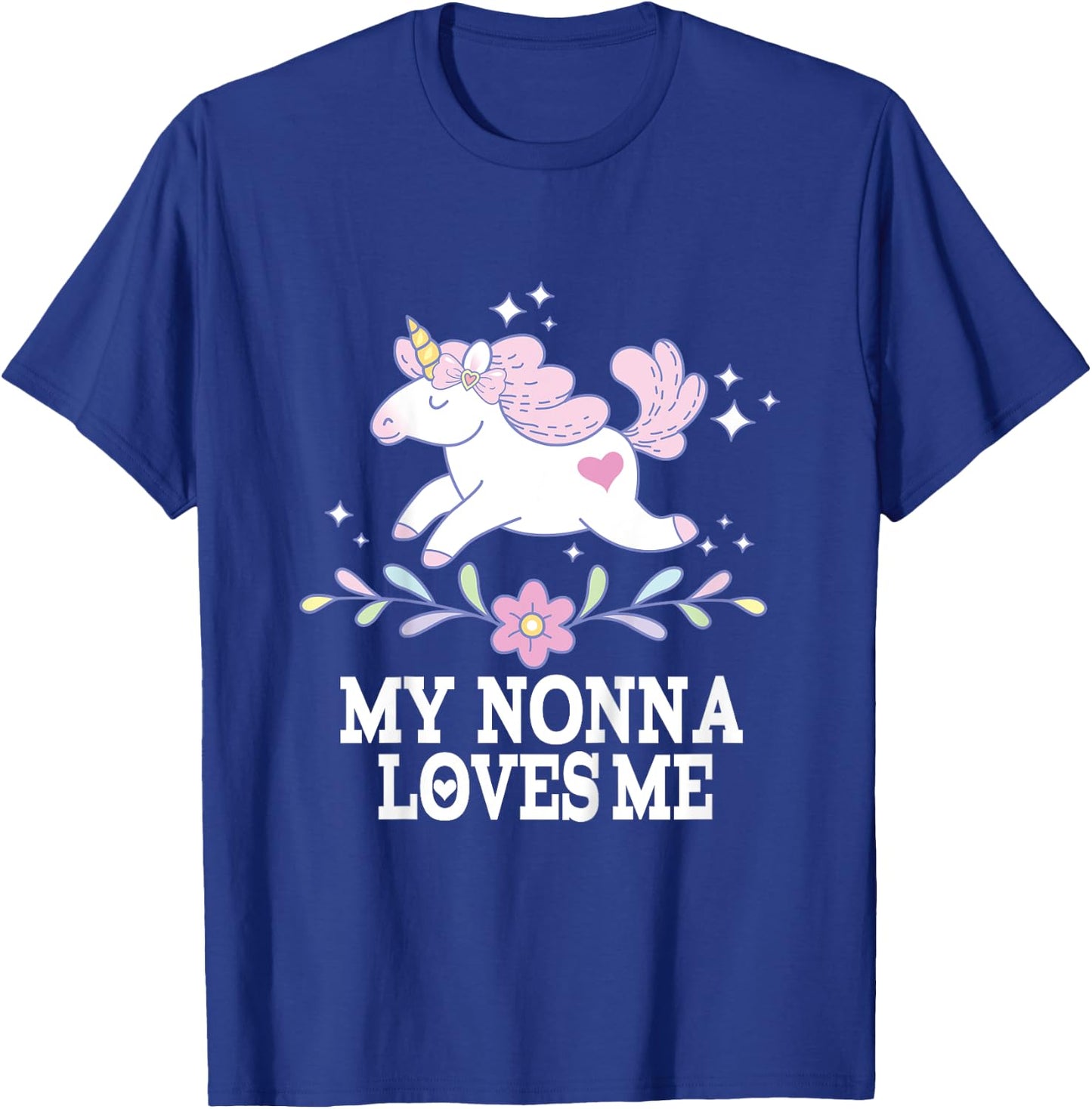 My Nonna Loves Me Granddaughter Unicorn T-Shirt - T-Shirt | Royal