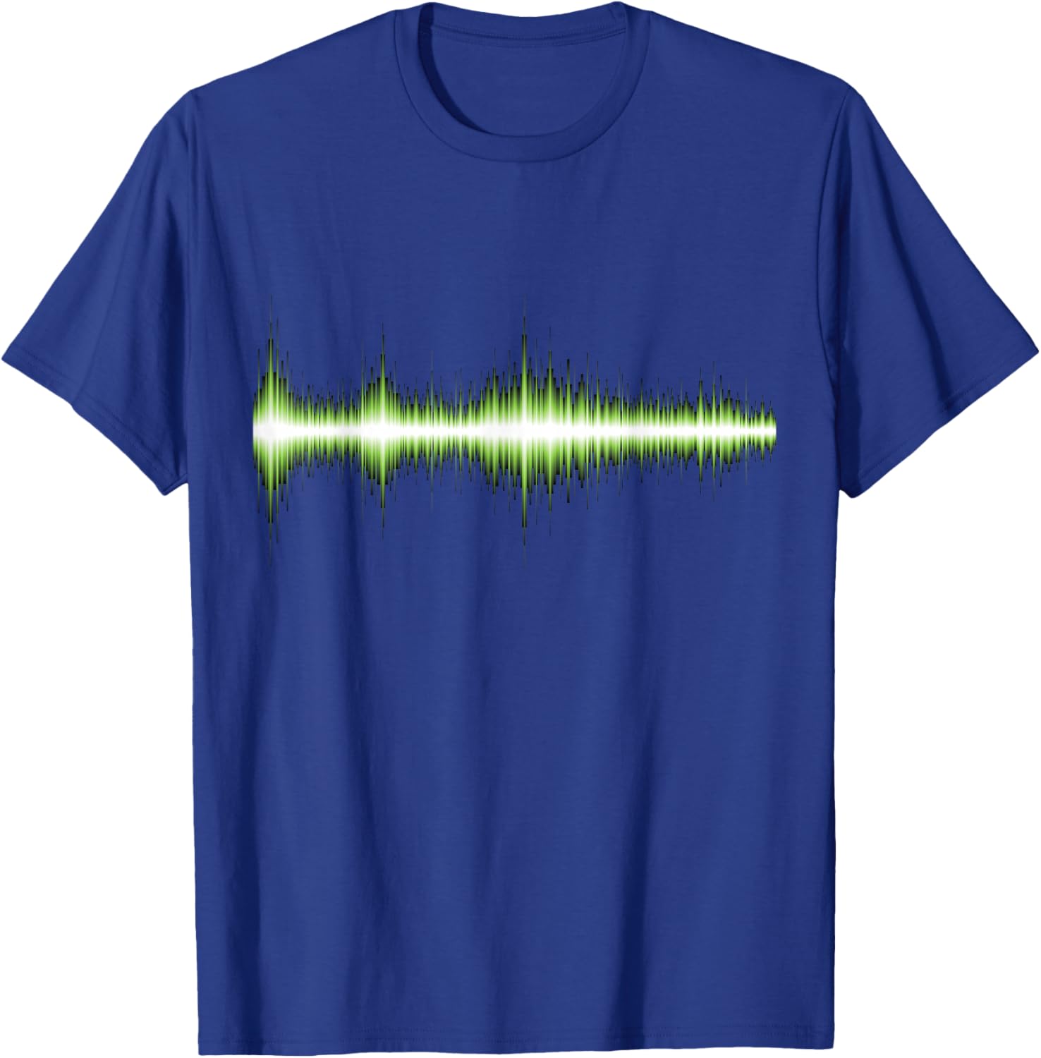 Green Audio Waveform T Shirt - Audio Engineer T-Shirt - T-Shirt | Royal