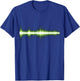 Green Audio Waveform T Shirt - Audio Engineer T-Shirt - T-Shirt | Royal