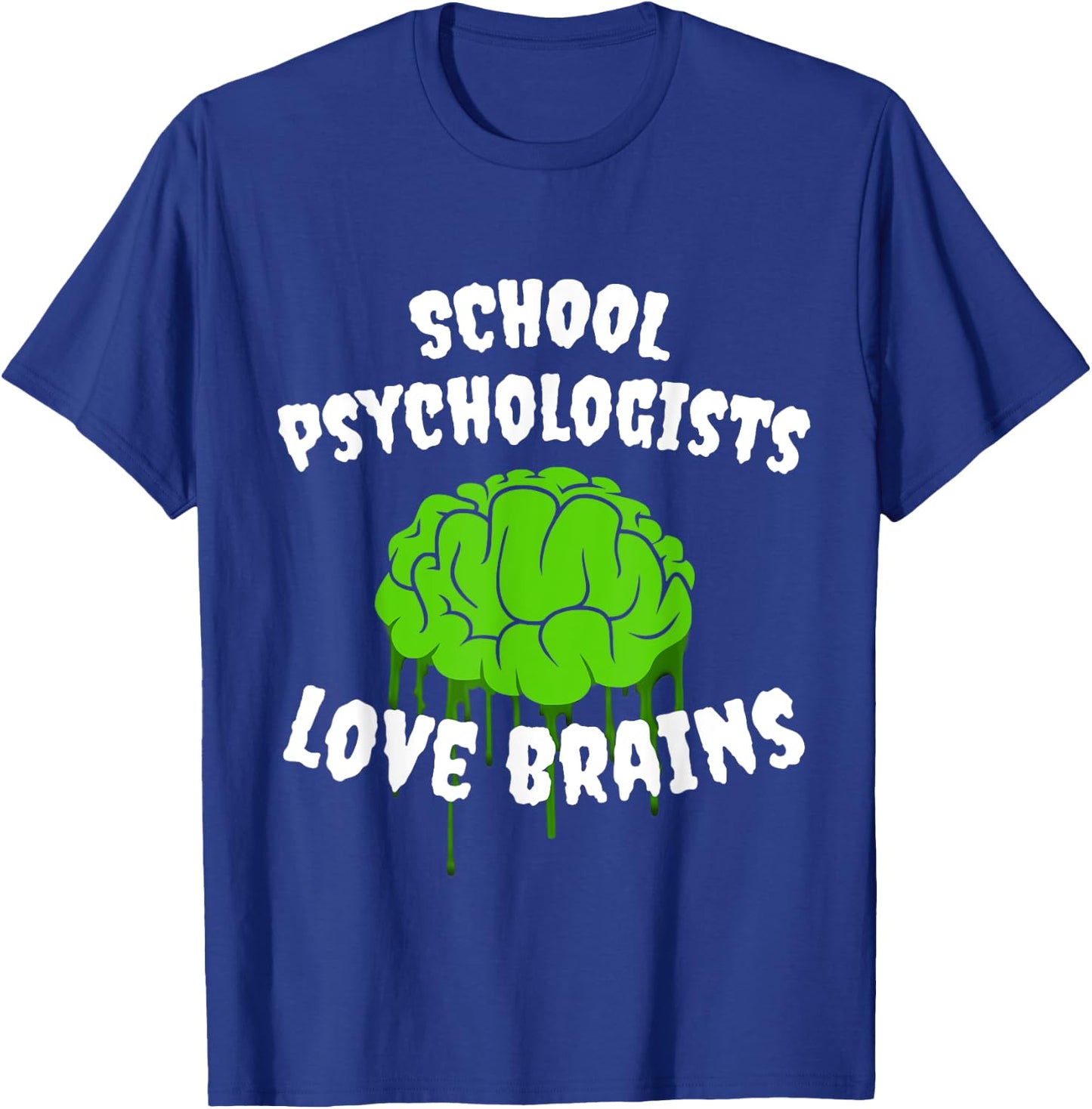 School Psychologists Love Brains Halloween Costume Party Women Kids T-Shirt - T-Shirt | Royal