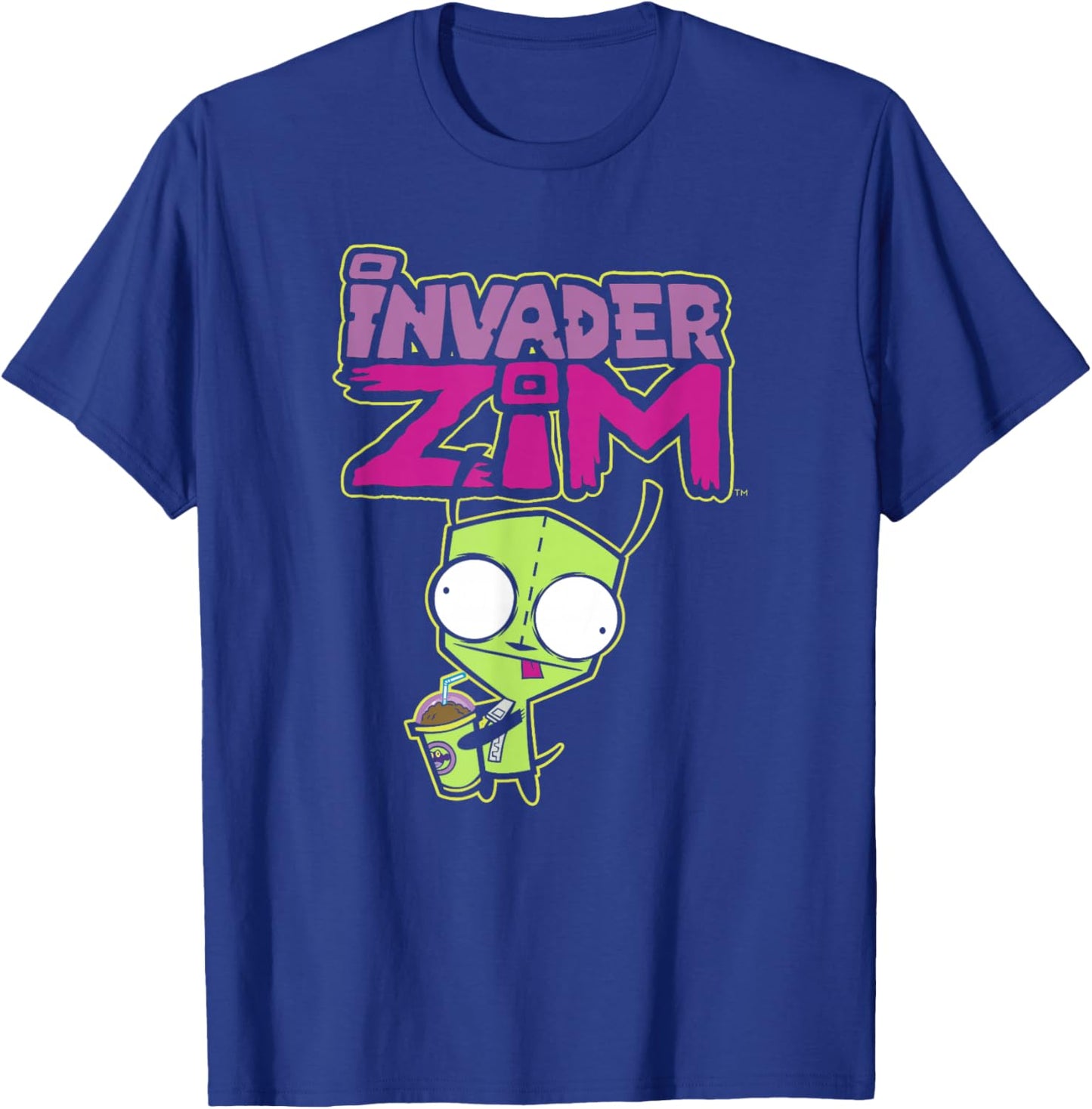 Invader Zim G.I.R Milkshake Foodie Dog Logo , black T-Shirt - T-Shirt | Royal