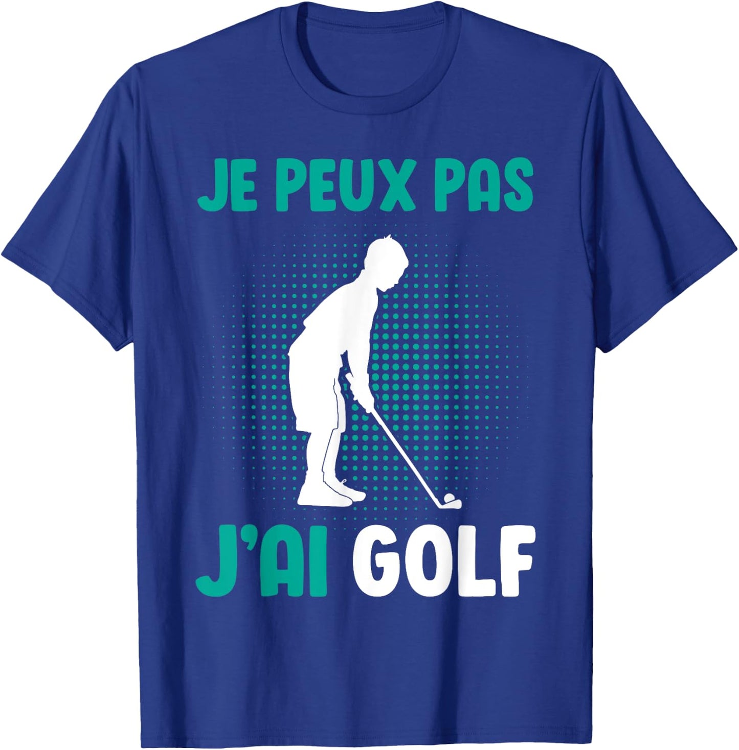 Je Peux Pas J'Ai Golf Boys' Golfer , Black, S T-Shirt - T-Shirt | Royal