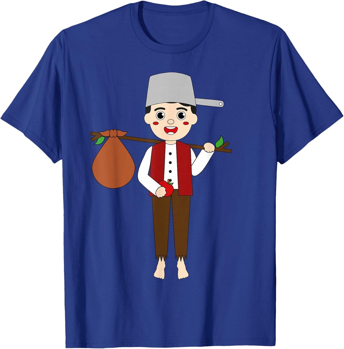 Johnny Appleseed Day Apple Tree Farmer Orchard Seed Kids T-Shirt - T-Shirt | Royal