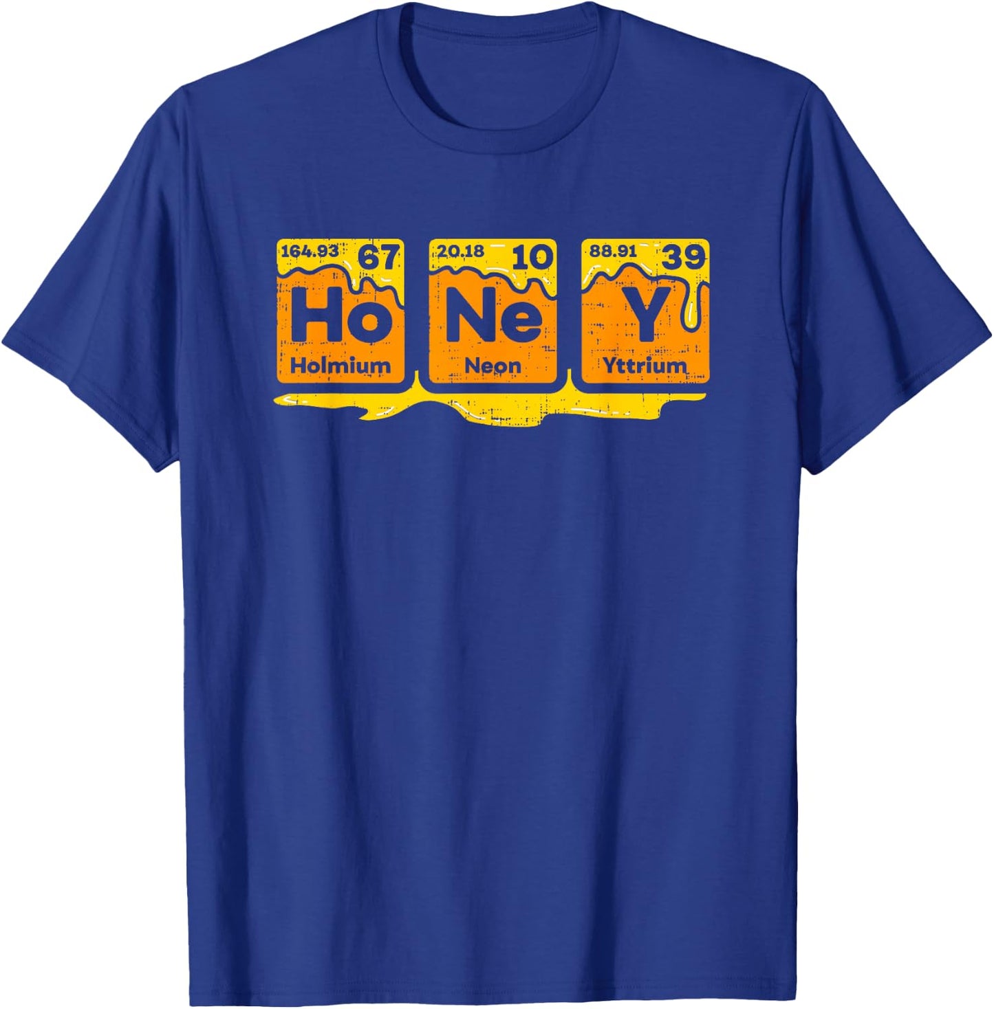 Honey Periodic Table Beekeepers Beehives Science T-Shirt - T-Shirt | Royal