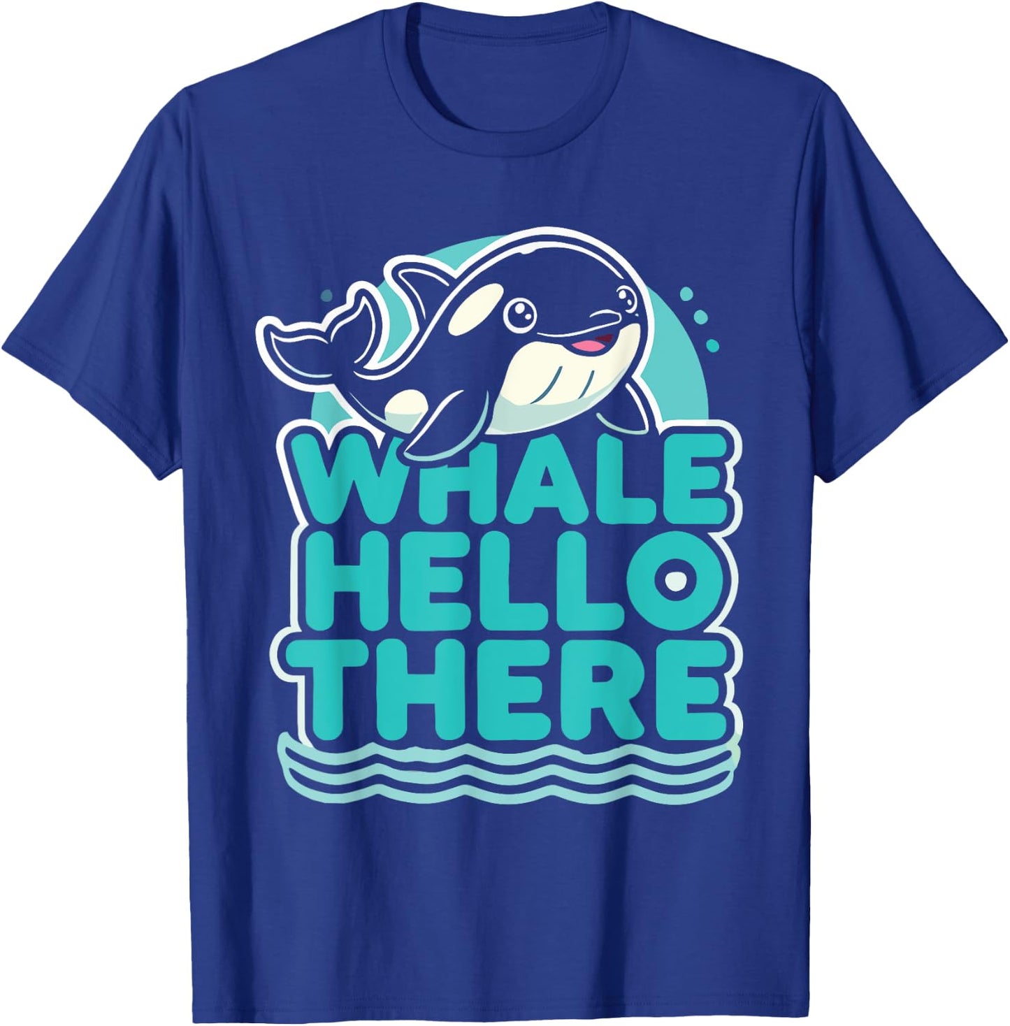 Orca Whale Hello There Kids Orca T-Shirt - T-Shirt | Royal