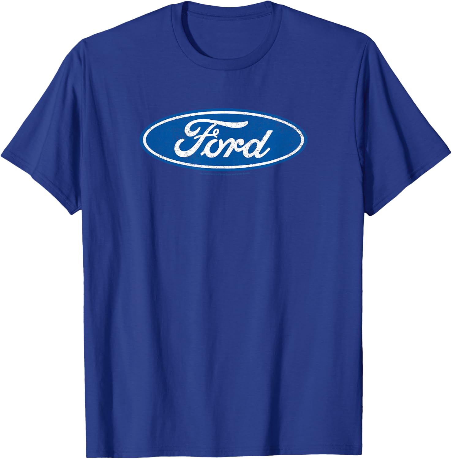 Ford – Oval Logo Aged Blue T-Shirt - T-Shirt | Royal