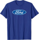 Ford – Oval Logo Aged Blue T-Shirt - T-Shirt | Royal