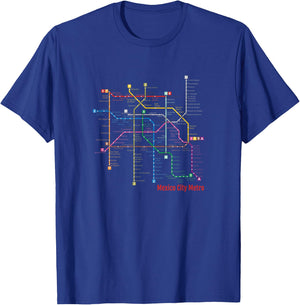 Mexico City Metro T-Shirt - T-Shirt | Royal