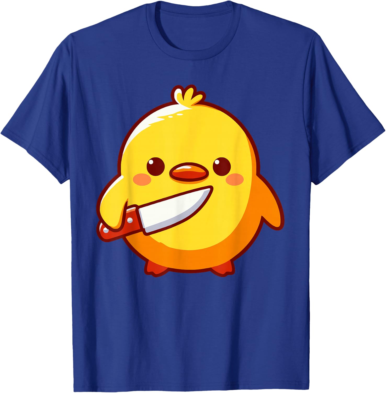 Duck with Knife Meme Chick with Knife T-Shirt - T-Shirt | Royal