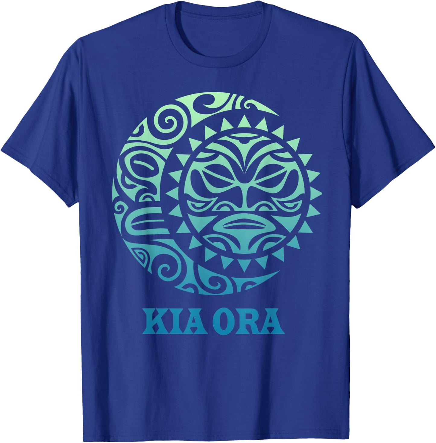 Neuseeland Sonne Mond Kia Ora Kultur Sonne Mond Symbol Haka T-Shirt - T-Shirt | Royal