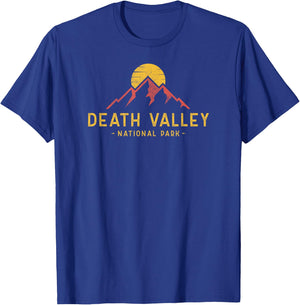 Death Valley National Park Souvenir Retro Sunset Hiking T-Shirt - T-Shirt | Royal