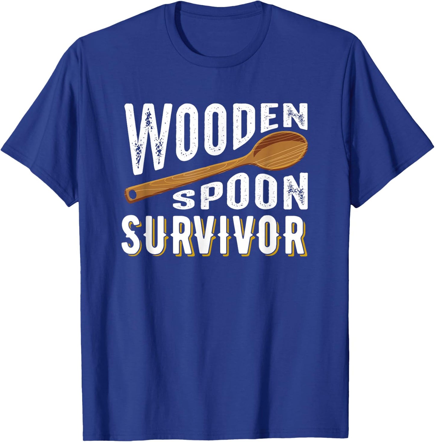 Wooden Spoon Survivor Champion Funny Gift T-Shirt - T-Shirt | Royal
