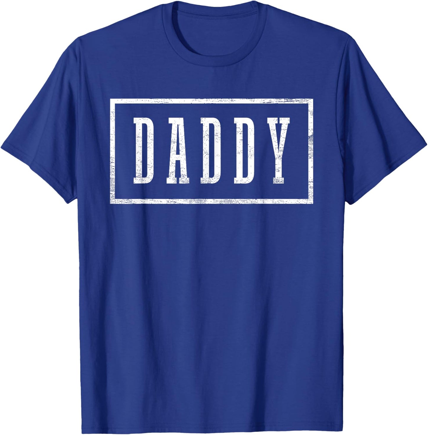 Daddy - Sleek Framed Design Father's Day Daddy T-Shirt - T-Shirt | Royal