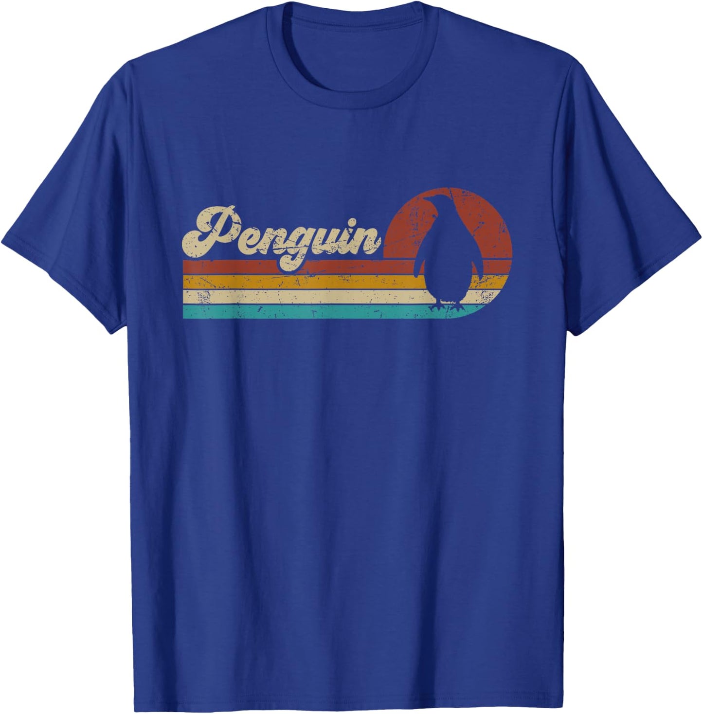 Retro Vintage Penguin Women Kids Funny Penguin Lover T-Shirt - T-Shirt | Royal