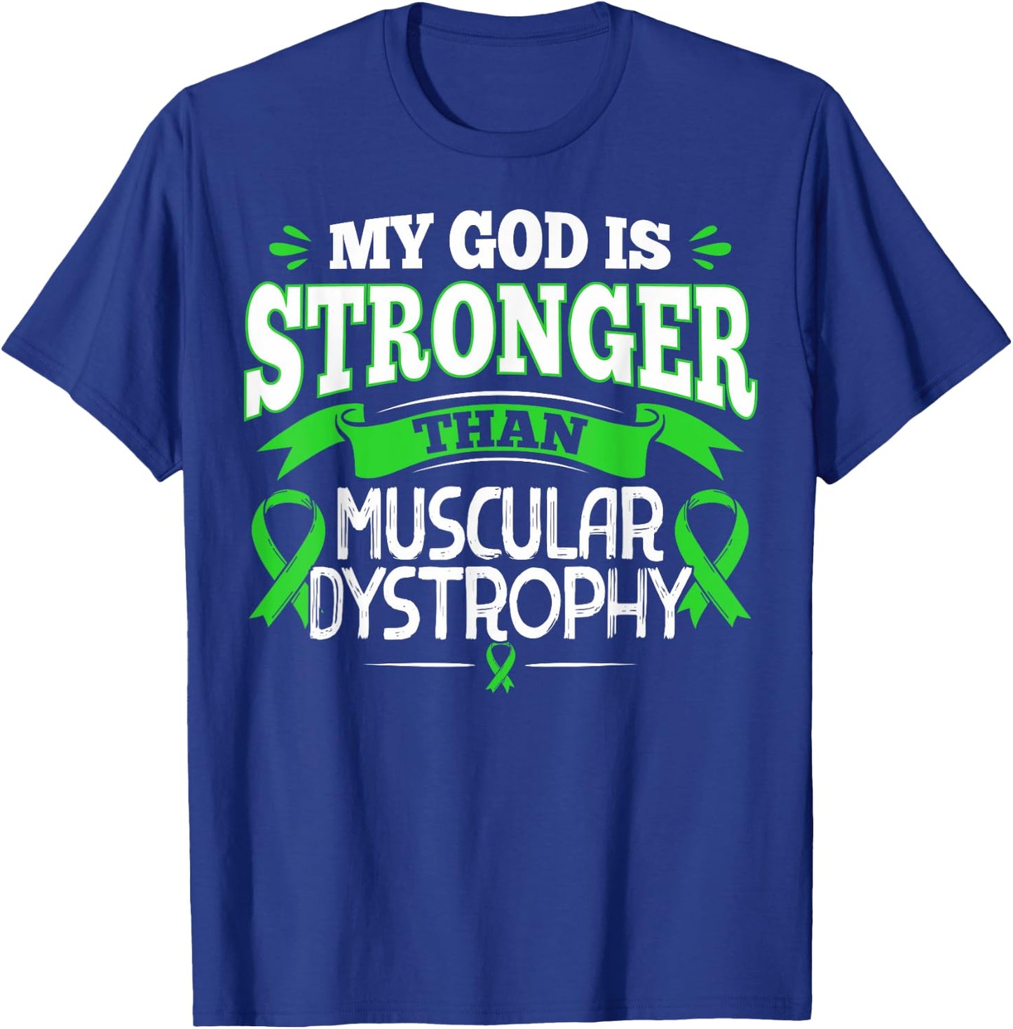MD Survivor Duchenne Muscular Dystrophy Awareness Ribbon T-Shirt - T-Shirt | Royal
