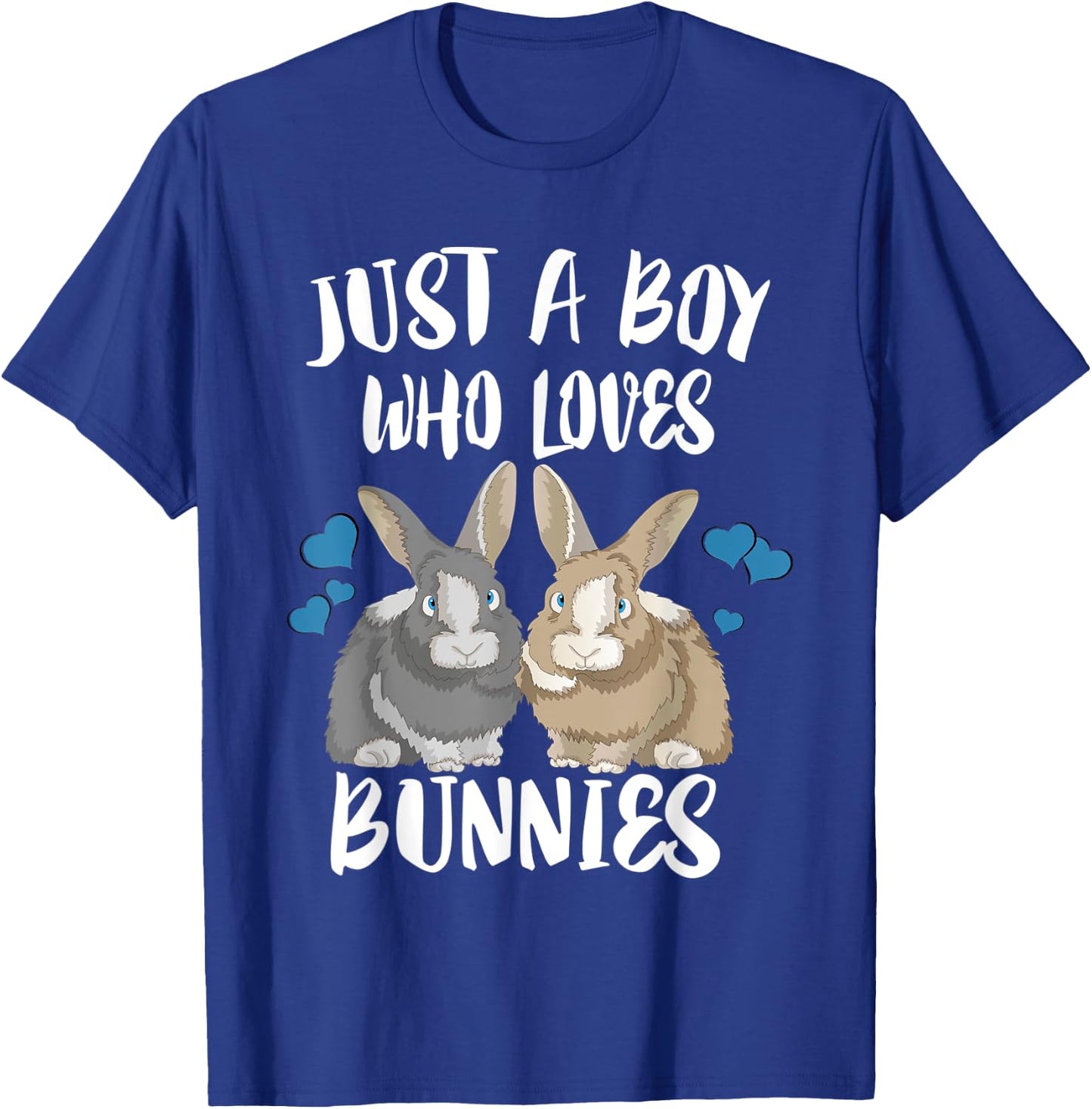 Just A Boy Who Loves Bunnies T-Shirt - T-Shirt | Royal