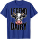 Legend Dairy Funny Cow Farmer Rancher Farm Animal Pun T-Shirt - T-Shirt | Royal