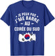 Je Peux Pas J'Me Barre Au Korea , Black, S T-Shirt - T-Shirt | Royal