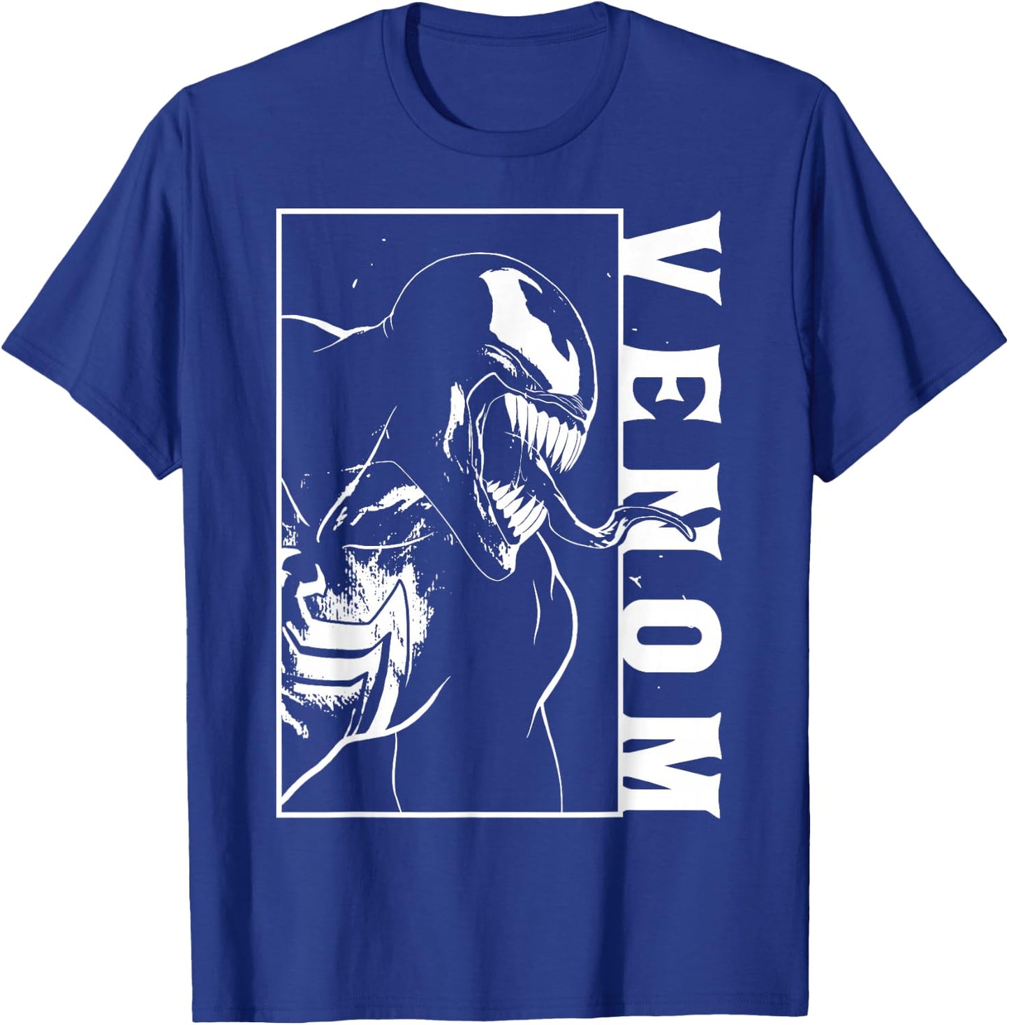 Marvel Venom Side View Tongue Out Graphic T-Shirt - T-Shirt | Royal