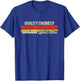 Vintage Quality Engineer Limited Edition T-Shirt - T-Shirt | Royal