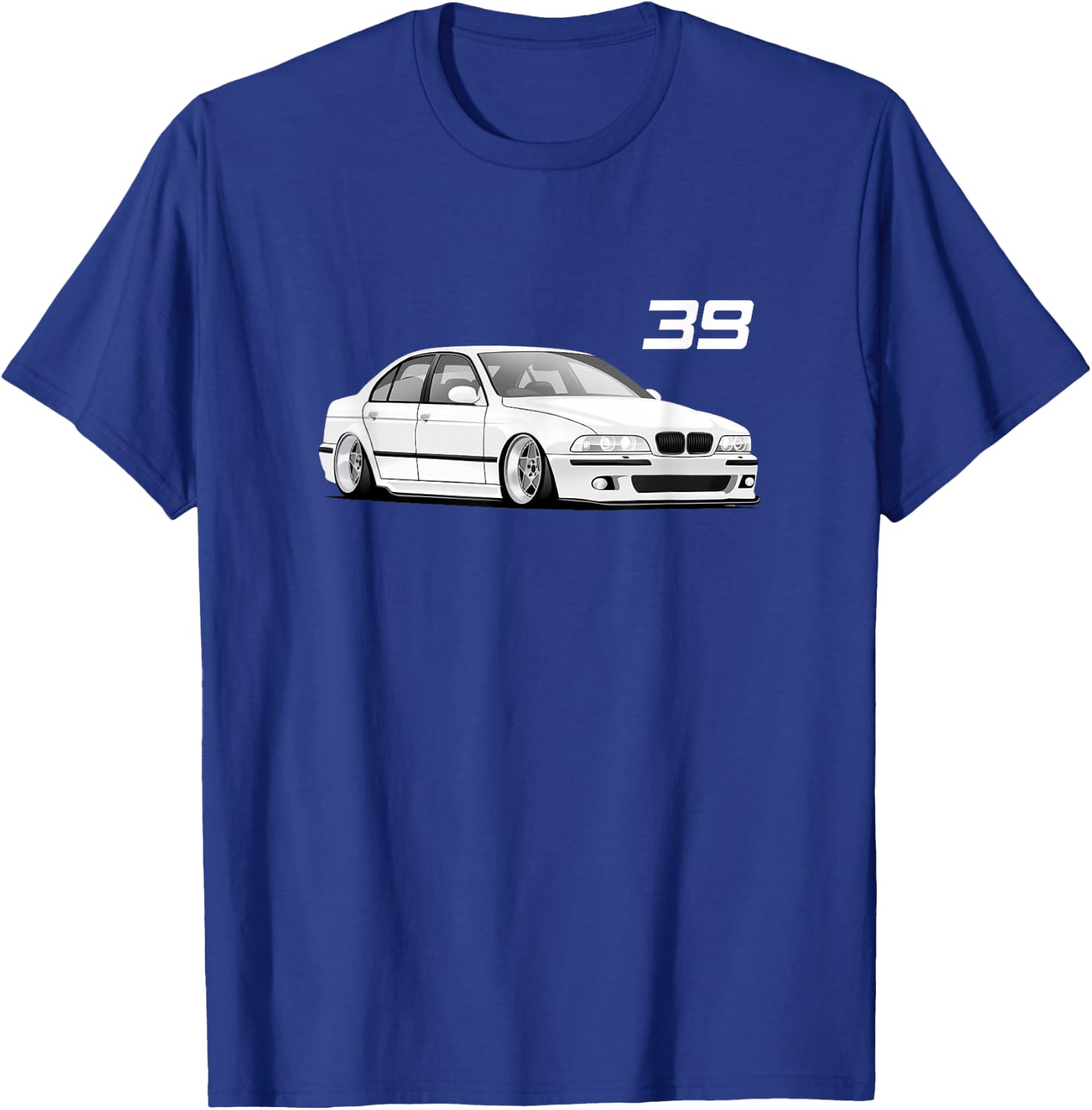 E39 5 Series - Simple Chest Design T-Shirt - T-Shirt | Royal