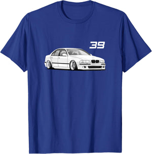 E39 5 Series - Simple Chest Design T-Shirt - T-Shirt | Royal