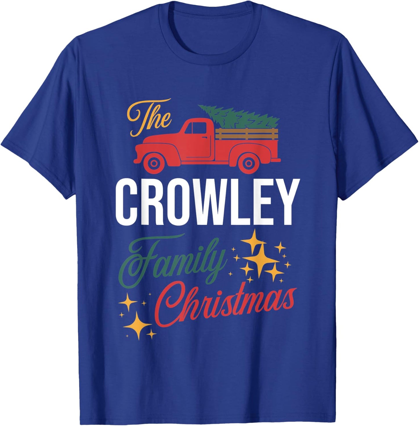 The Crowley Family Christmas Matching Pajamas Group Gift T-Shirt - T-Shirt | Royal