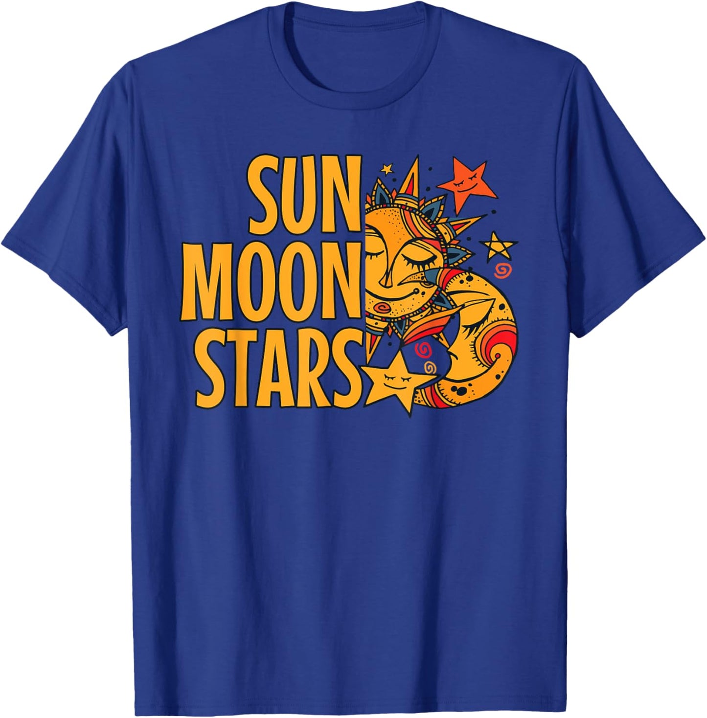 Sun Moon Stars Shirt Cute T-Shirt - T-Shirt | Royal