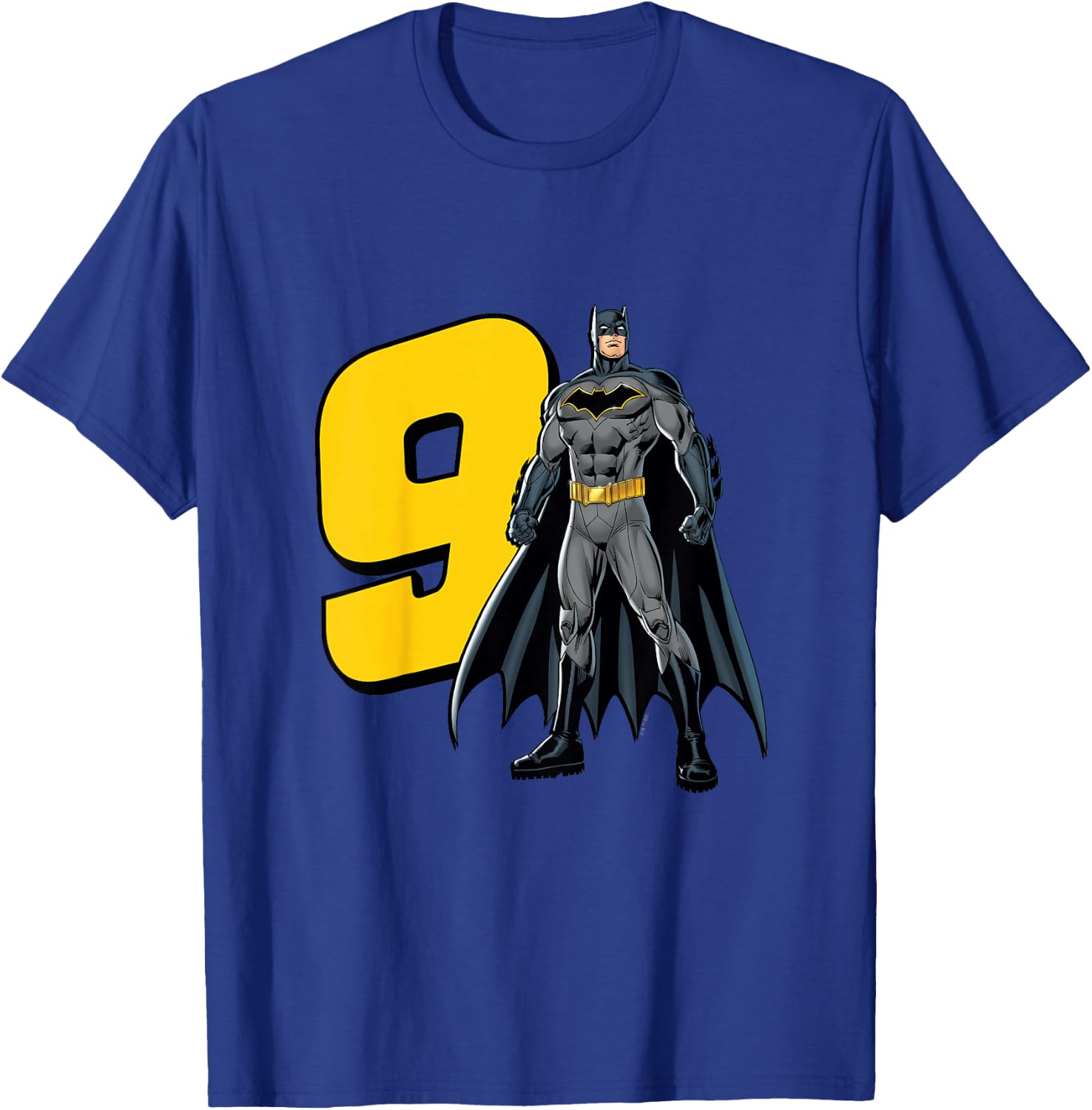 Kids Batman Super Hero 9th Birthday T-Shirt - T-Shirt | Royal