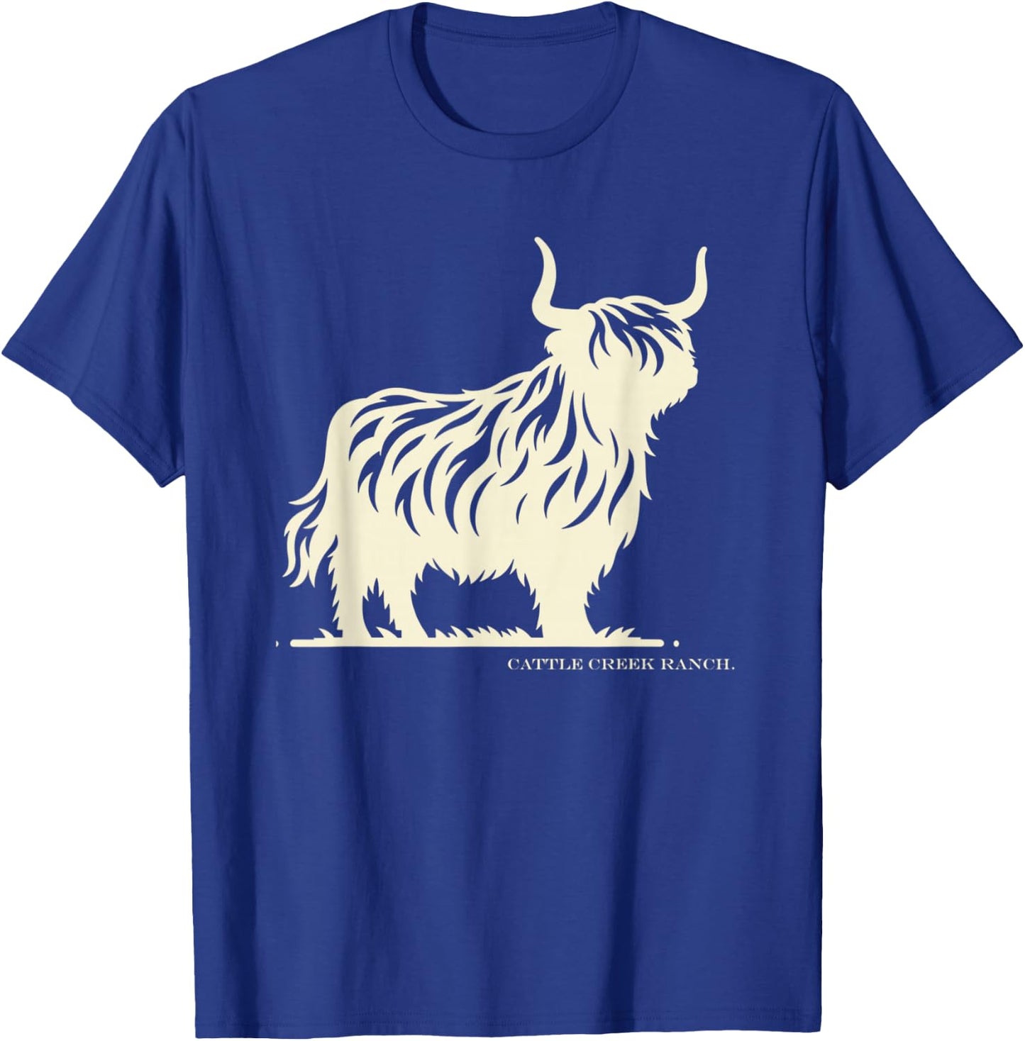 Cattle Creek Highland Cow T-Shirt - T-Shirt | Royal