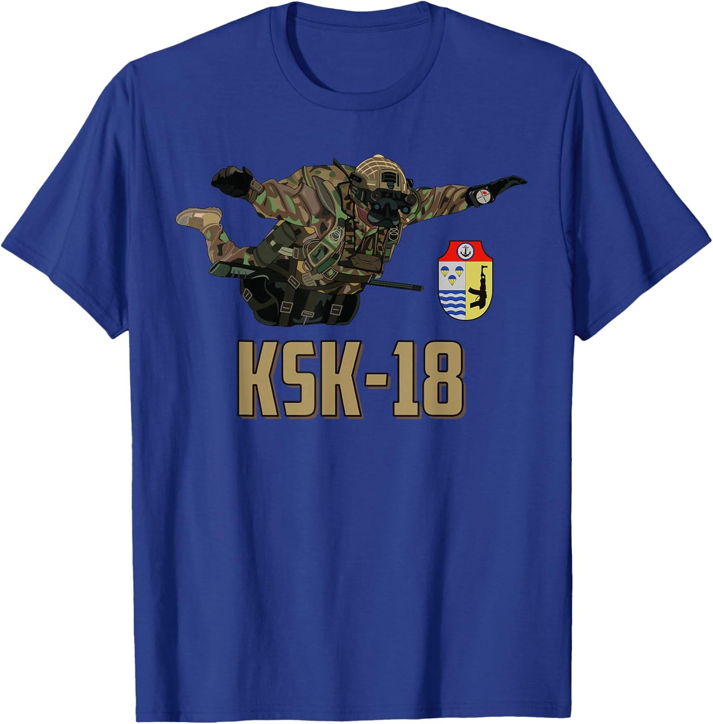 KSK-18 Kampfschwimmerkommando DDR DDR Militär Kampfschwimmer T-Shirt - T-Shirt | Royal