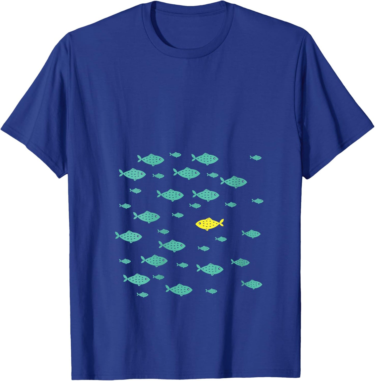Women's Swimming Against The Current Motivational Inspiration Gift V-Neck T-Shirt - T-Shirt | Royal
