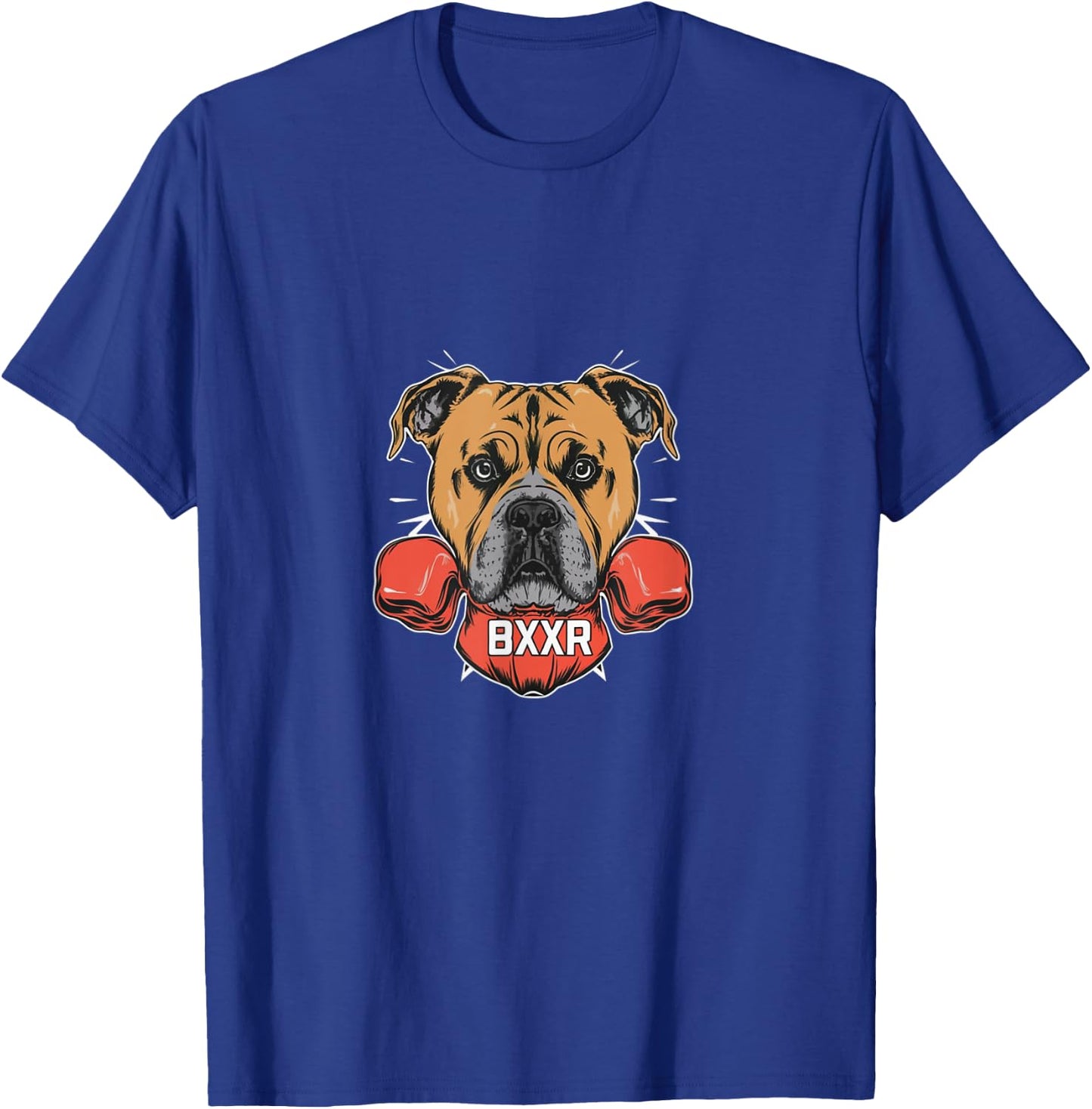 Boxer dog with boxing gloves T-Shirt - T-Shirt | Royal
