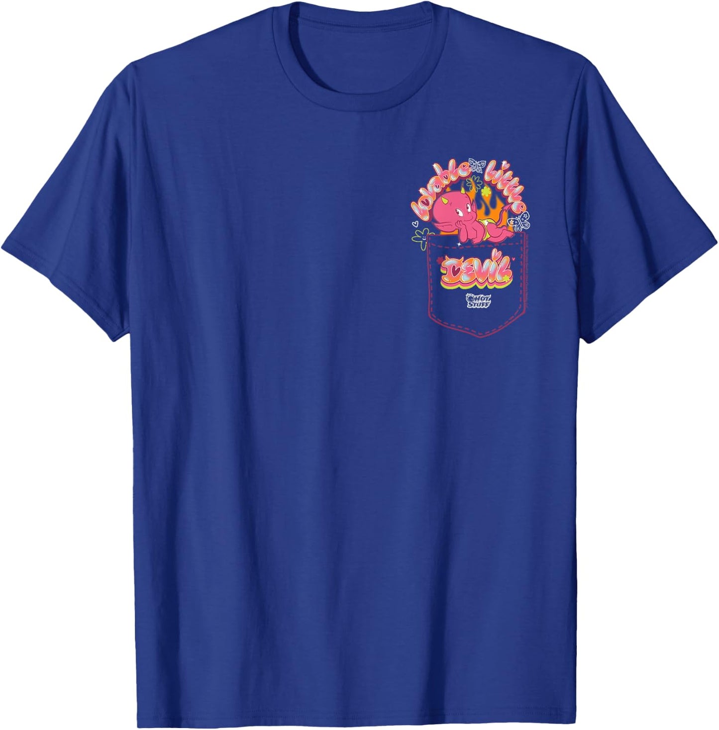 Hot Stuff Lovable Little Devil Pocket Hit T-Shirt - T-Shirt | Royal