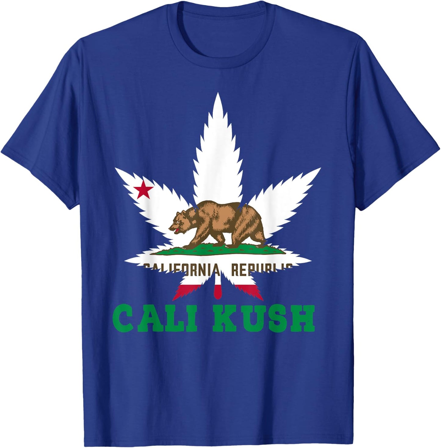 Cali Kush Shirt Cannabis California Weed THC 420 Pot T-Shirt - T-Shirt | Royal