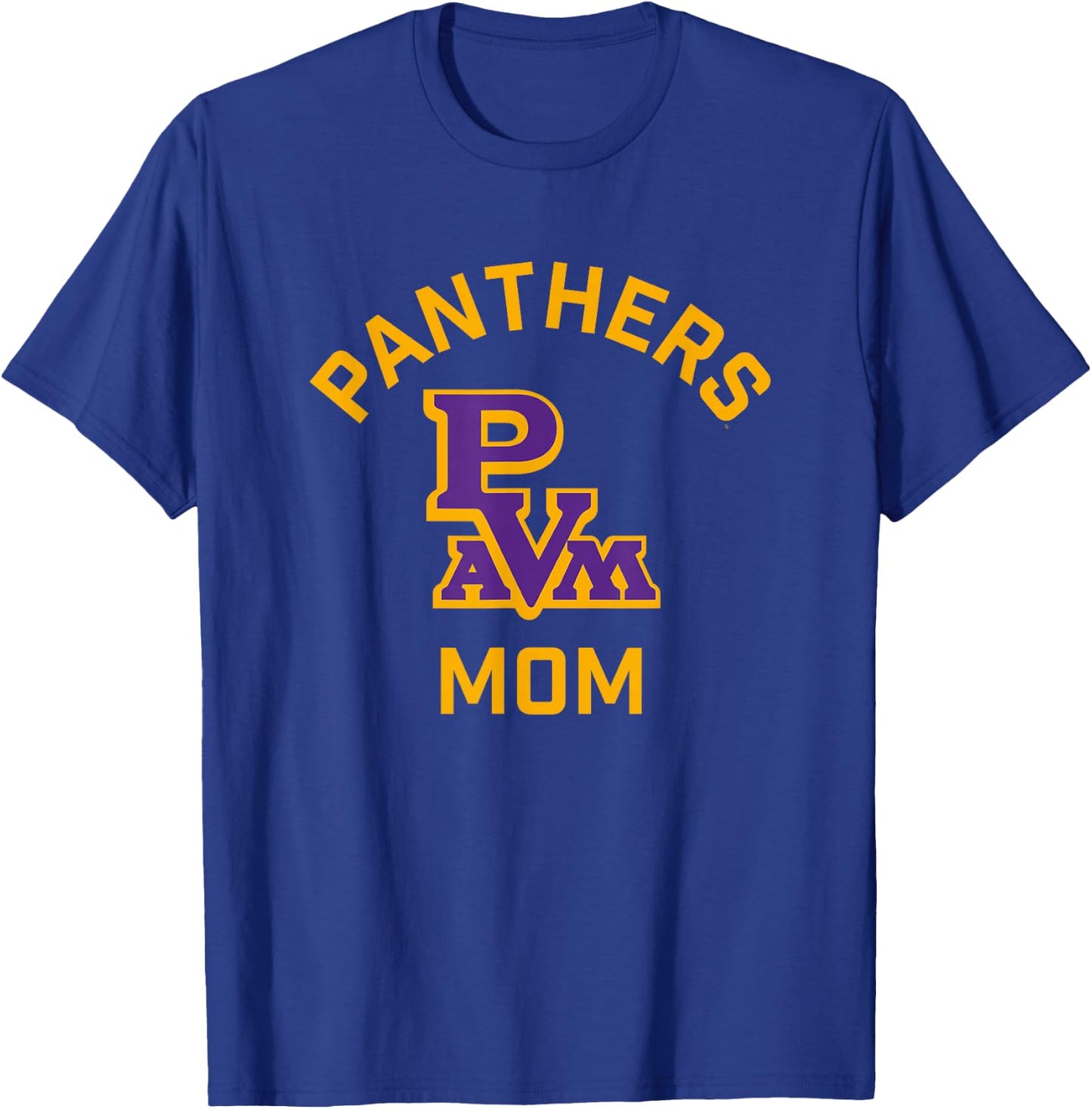 Prairie View A&M University Panthers Arched Mom T-Shirt - T-Shirt | Royal