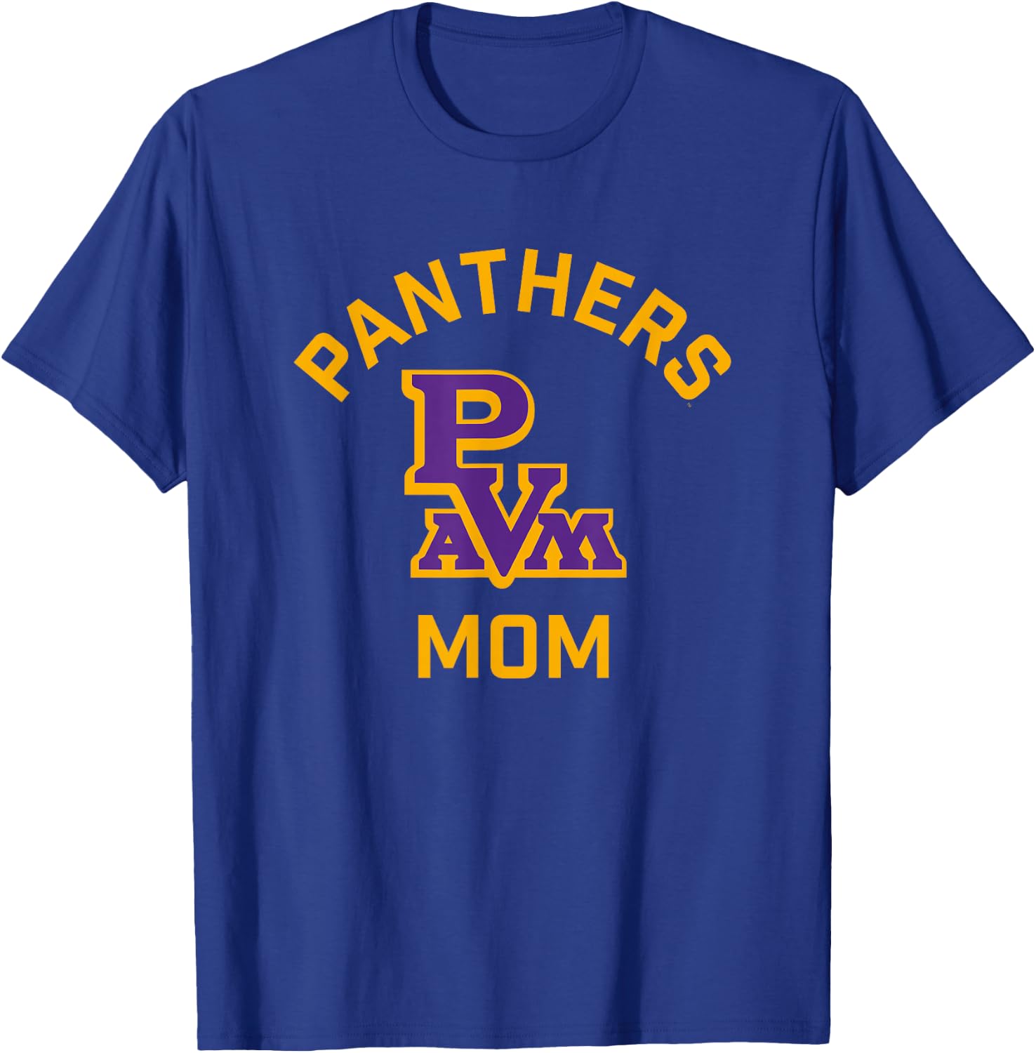 Prairie View A&M University Panthers Arched Mom T-Shirt - T-Shirt | Royal